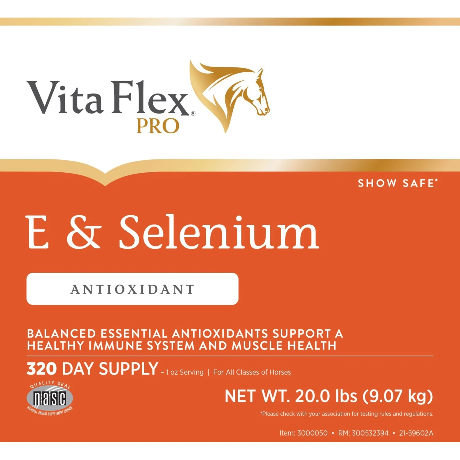 Vita Flex Pro E Horse Selenium Supplement, 20-lb Bag 3 Vita Flex Pro E Horse Selenium Supplement, 20-lb Bag - Image 3