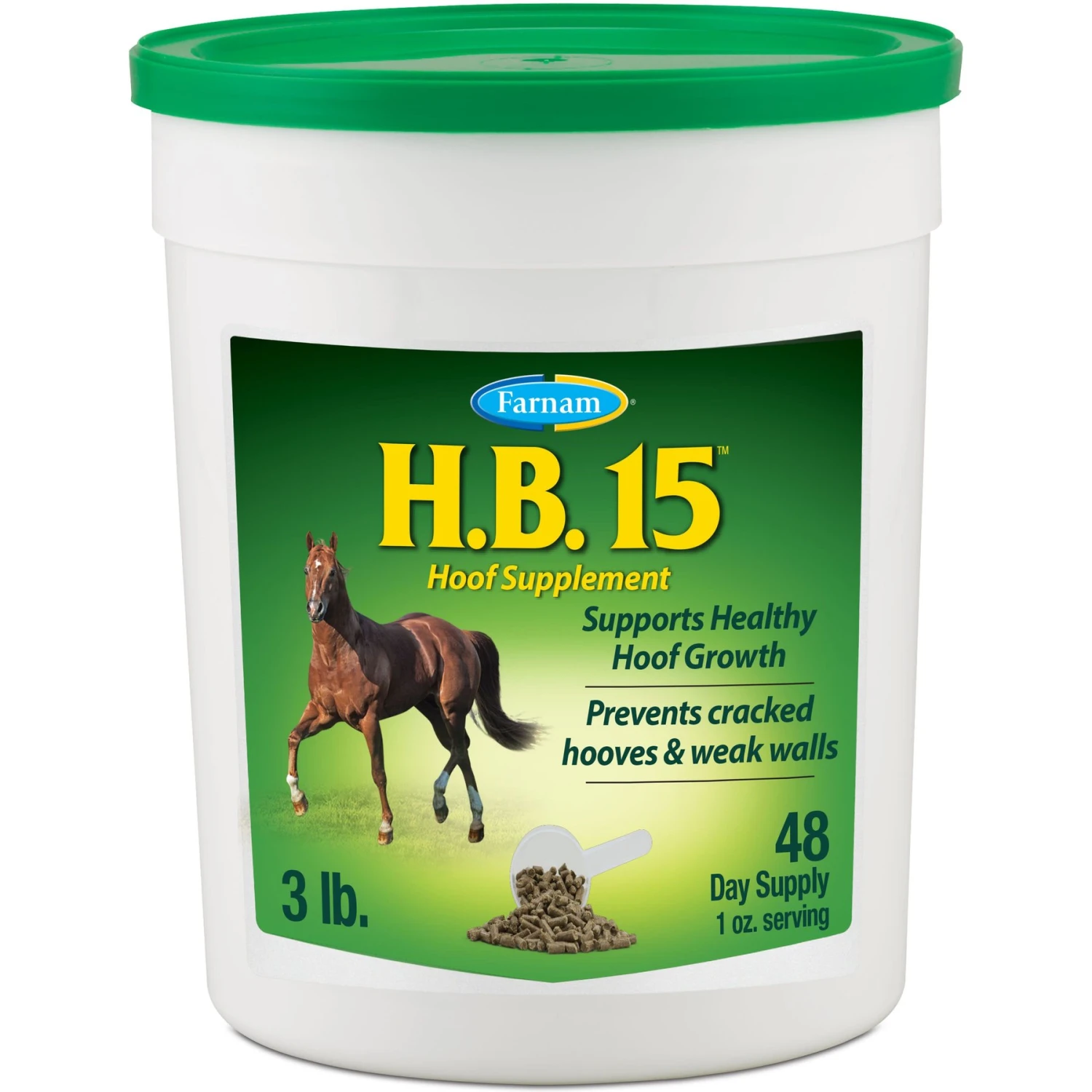 Farnam HB 15 Horse Hoof Supplement, 3-lb Bag 1 Farnam HB 15 Horse Hoof Supplement, 3-lb Bag