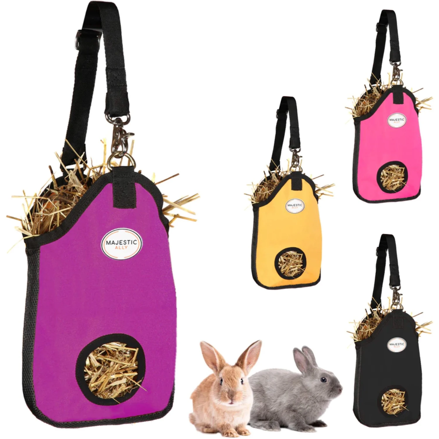 Majestic Ally Small Animals Nylon Hay Bag Large With Mess Ventilation Gusset Horse Supplies 1 Majestic Ally Small Animals Nylon Hay Bag Large With Mess Ventilation Gusset Horse Supplies