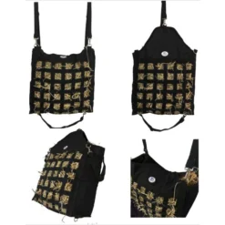 Majestic Ally 1200D Slow Feeder 2x2-in Front Mesh Nylon Hay Tote Bag Horse Supplies