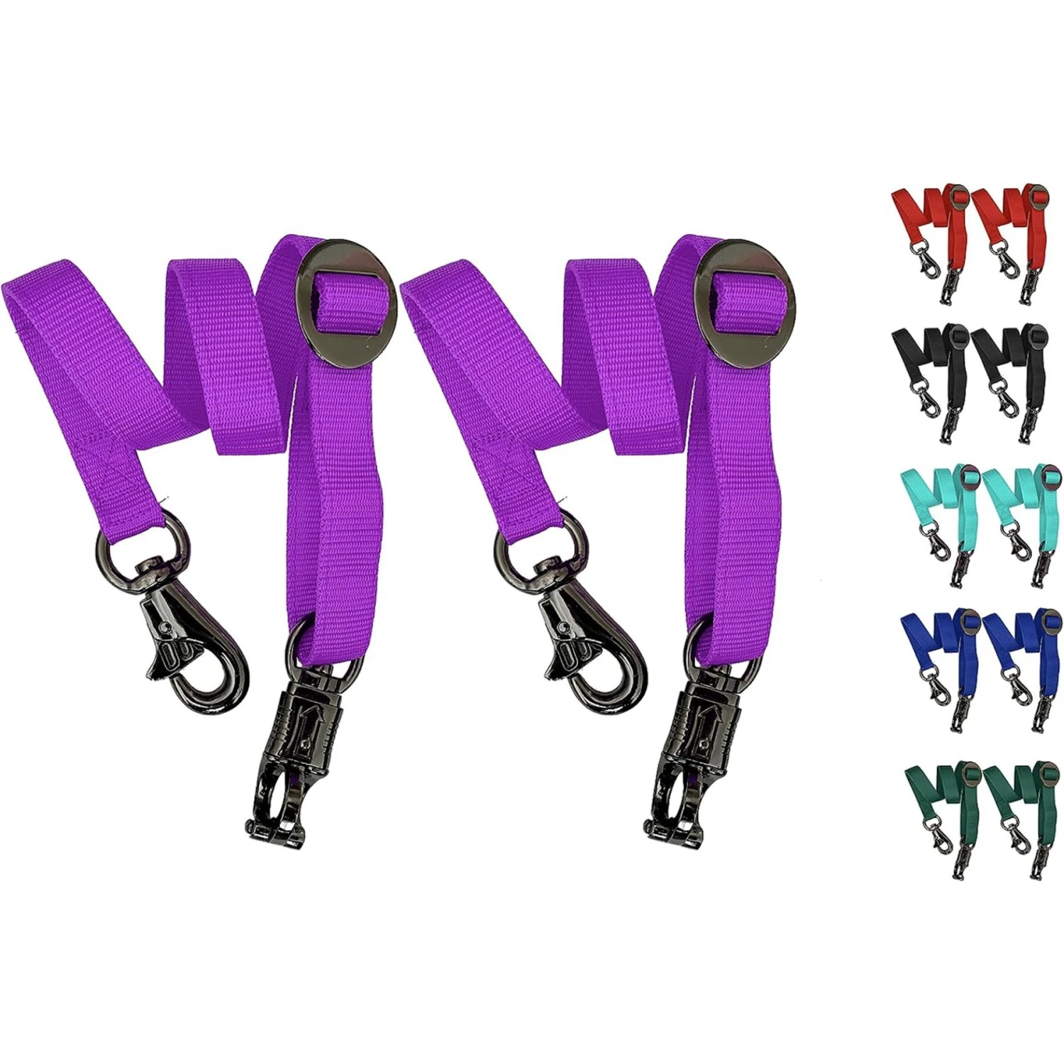 Majestic Ally Nylon Trailer Tie For Horses, 2 Count 1 Majestic Ally Nylon Trailer Tie For Horses, 2 Count