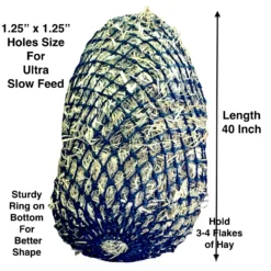 Majestic Ally 1.25x1.25-in Ultra Slow Feed Hay Net With Bottom Ring Horse Supplies -Weaver Leather || Finish Line || Cavalor Shop 901686 PT2. AC SS1800 V1698439171