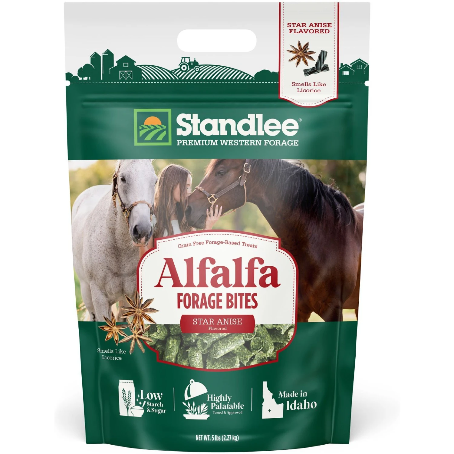 Standlee Forage Bites Alfalfa Anise Horse Treats, 5-lb Bag 1 Standlee Forage Bites Alfalfa Anise Horse Treats, 5-lb Bag