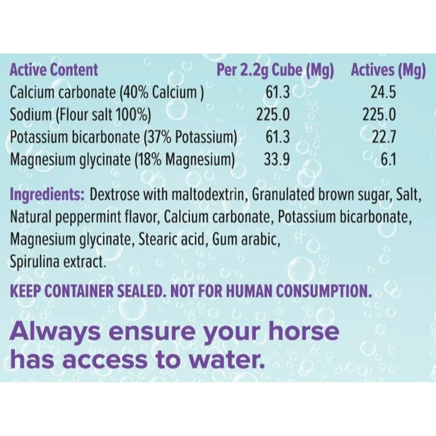 Funky Unicorn Mint Electrolyte Cubes Horse Supplement 2 Funky Unicorn Mint Electrolyte Cubes Horse Supplement - Image 2